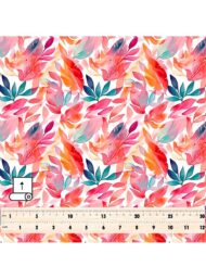 Leaf flower style with pink,orange colors - Image 5