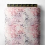 Bloom flower style with pink,white colors