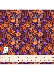 Bloom flower style with orange,purple colors - Image 5