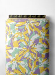 Leaf flower style with yellow,green colors