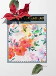 Bloom flower style with red,green colors - Image 6