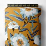 Petal flower style with blue,white colors