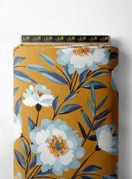 Petal flower style with blue,white colors