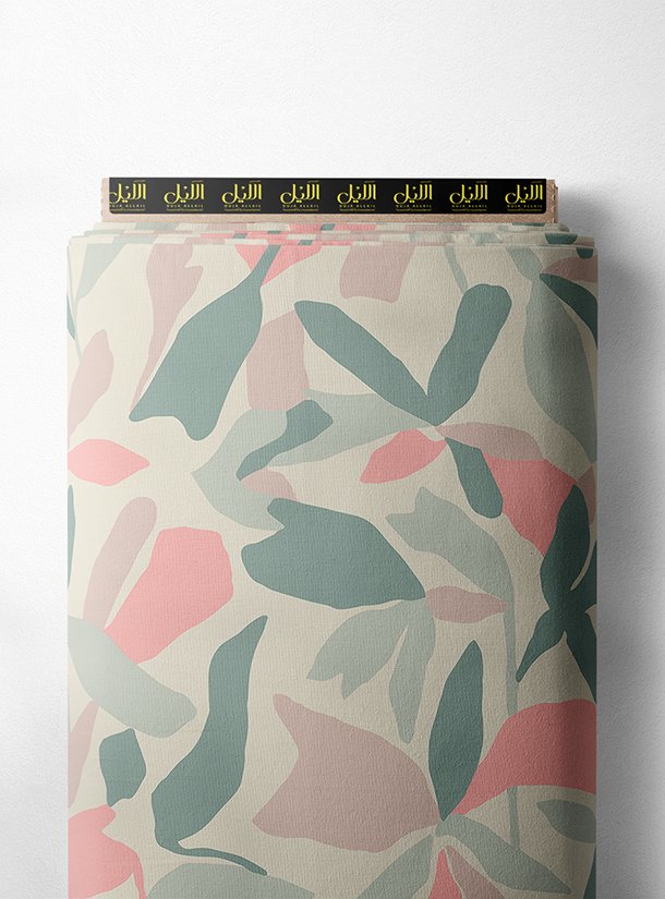 LAI02-0152_1-1.jpg Leaf flower style with pink,green colors - Image 1