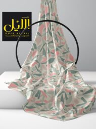 Leaf flower style with pink,green colors - Image 2