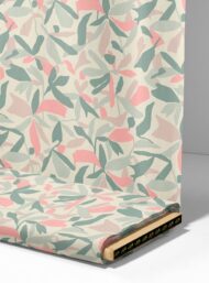 Leaf flower style with pink,green colors - Image 4