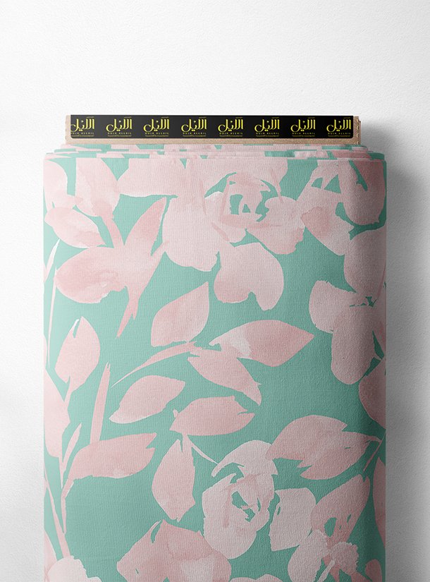 LAI02-0154_1-1.jpg Rose flower style with pink, green colors - Image 1