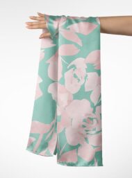 Rose flower style with pink, green colors - Image 3