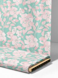 Rose flower style with pink, green colors - Image 4