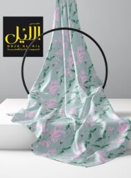 Petal flower style with pink,green colors - Image 2