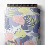 Petal flower style with pink,blue colors