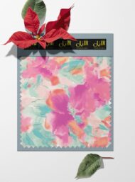 Bloom flower style with pink,green colors - Image 6
