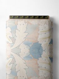 Leaf flower style with blue,white colors