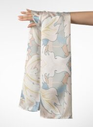 Leaf flower style with blue,white colors - Image 3