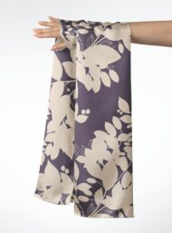 Leaf flower style with white,grey colors - Image 3