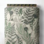 Leaf nature style with green,grey colors