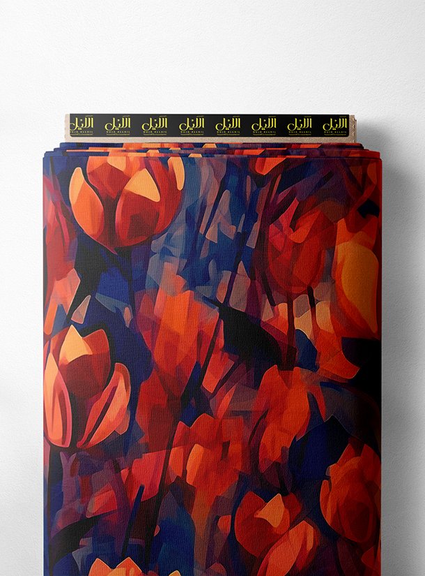 LAI02-0175_1-1.jpg Tulip flower style with red,orange colors - Image 1