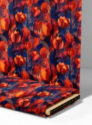 Tulip flower style with red,orange colors - Image 4