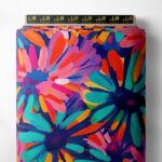 Petal flower style with pink,blue colors