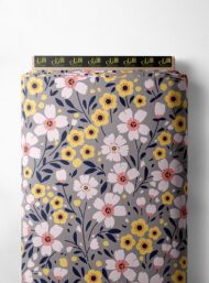 Petal flower style with yellow,white colors