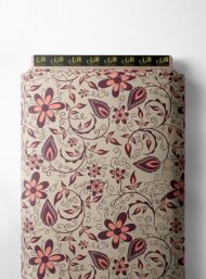 Petal flower style with brown,red colors