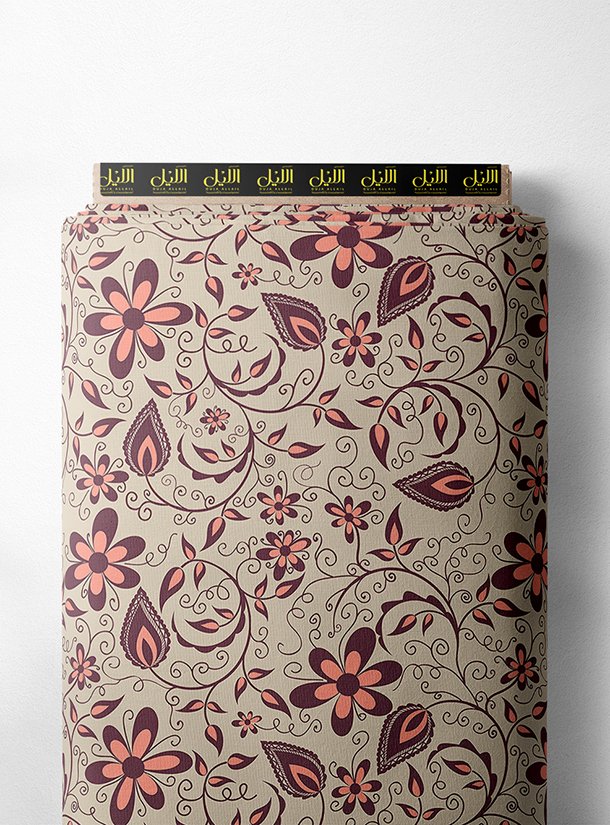 LAI02-0185_1-1.jpg Petal flower style with brown,red colors - Image 1