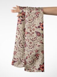 Petal flower style with brown,red colors - Image 3
