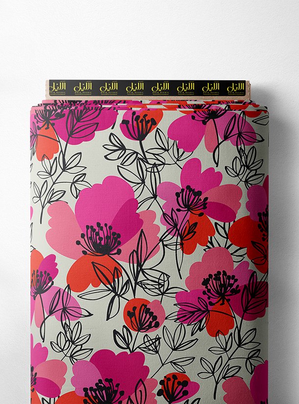 LAI02-0191_1-1.jpg Bloom flower style with pink,red colors - Image 1