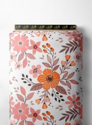 Petal flower style with pink,orange colors