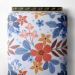 Petal flower style with red,blue colors