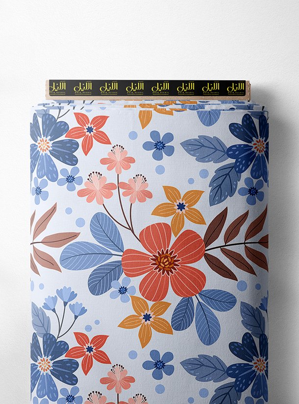 LAI02-0195_1-1.jpg Petal flower style with red,blue colors - Image 1