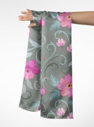 Bloom flower style with pink,green colors - Image 3