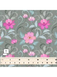 Bloom flower style with pink,green colors - Image 5