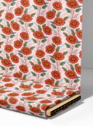 Petal flower style with red,green colors - Image 4