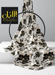 Leaf flower style with black, white colors - Image 2