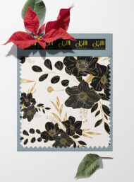 Leaf flower style with black, white colors - Image 6