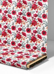 Petal flower style with red,green colors - Image 4