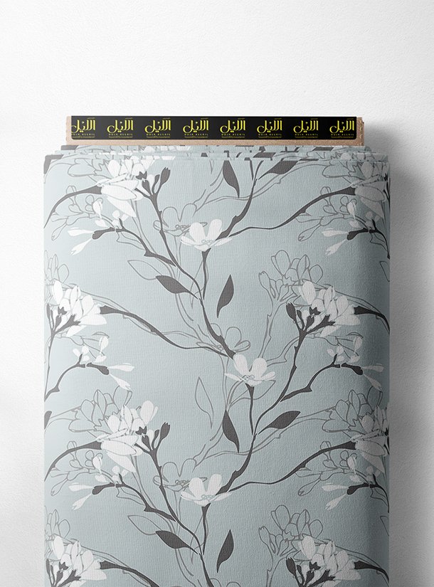 LAI02-0200_1-1.jpg Petal flower style with white,grey colors - Image 1