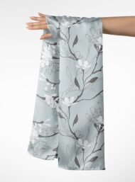 Petal flower style with white,grey colors - Image 3