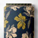 Leaf flower style with yellow,white colors