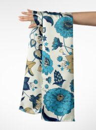 Bloom flower style with blue,yellow colors - Image 3