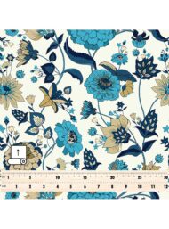 Bloom flower style with blue,yellow colors - Image 5