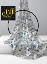 Leaf flower style with blue,grey colors - Image 2