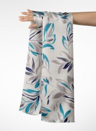 Leaf flower style with blue,grey colors - Image 3