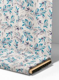 Leaf flower style with blue,grey colors - Image 4