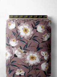 Petal flower style with white,green colors