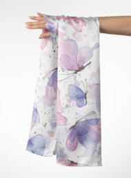 Butterfly flower style with purple,pink colors - Image 3
