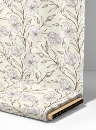 Petal flower style with brown,white colors - Image 4