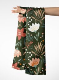 Petal flower style with green,pink colors - Image 3