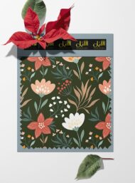 Petal flower style with green,pink colors - Image 6